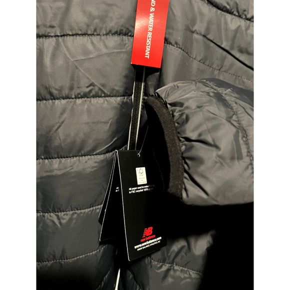 NWT New Balance Mens Tech Puffer Coat Jacket MEDIUM - Picture 4 of 5